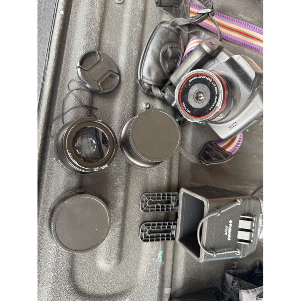 Polaroid Black Lens Caps and Camera Accessories